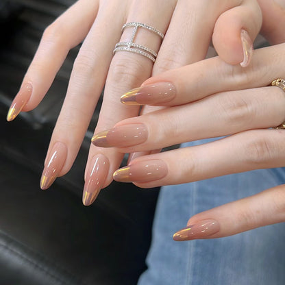 Ombre Fall Nails French Press on