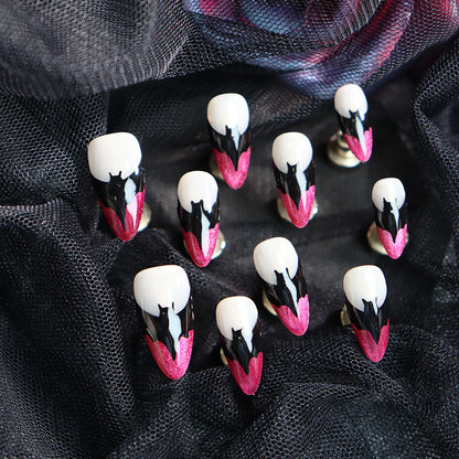 Bat Nail Designs Witch Halloween Press on