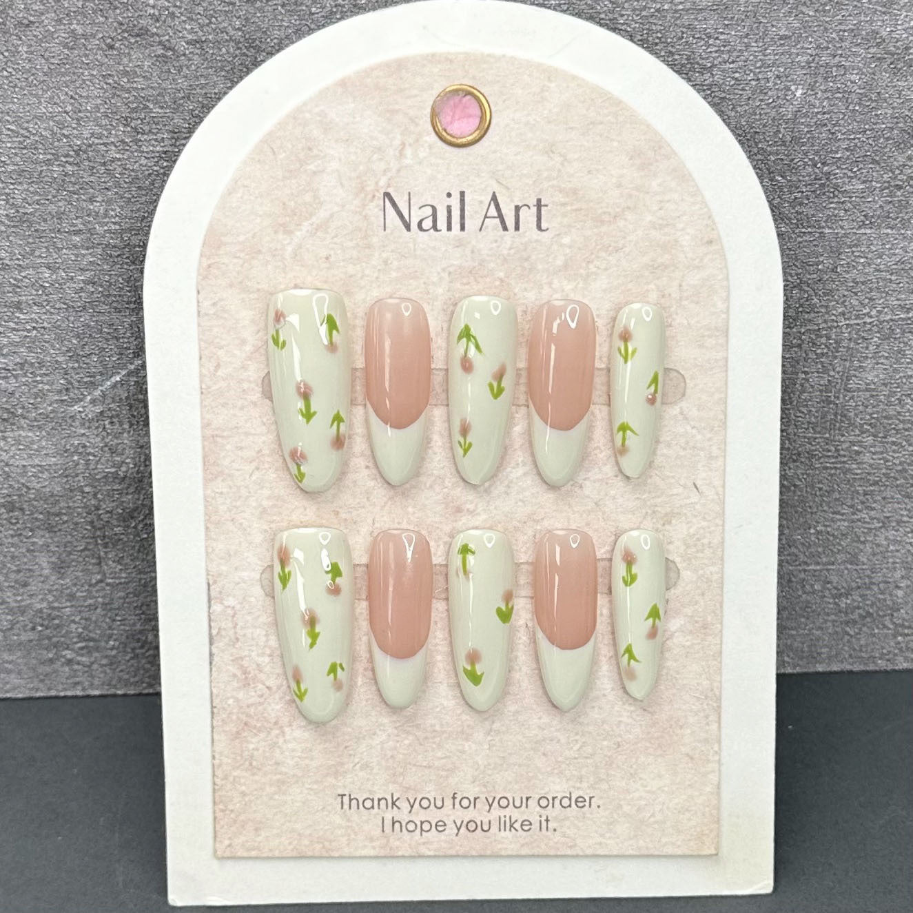 Spring Flower Nail Designs White French