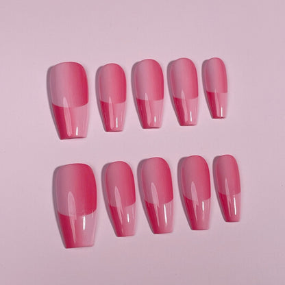 Illusion Nails French Hot Pink Ombre