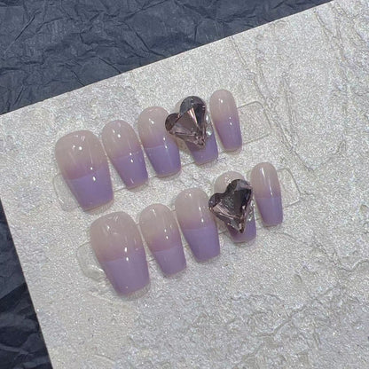 LilacLight Purple Ombre Nails