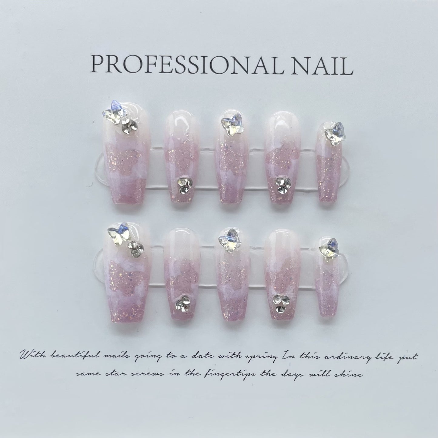 Pink Purple Ombre Nails