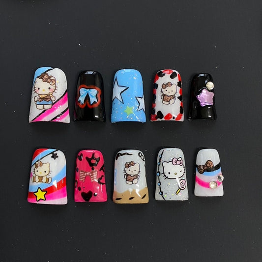 Cartoon Character Duck Nails Press on